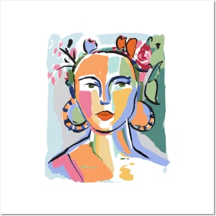 Denizko Colorful face Posters and Art